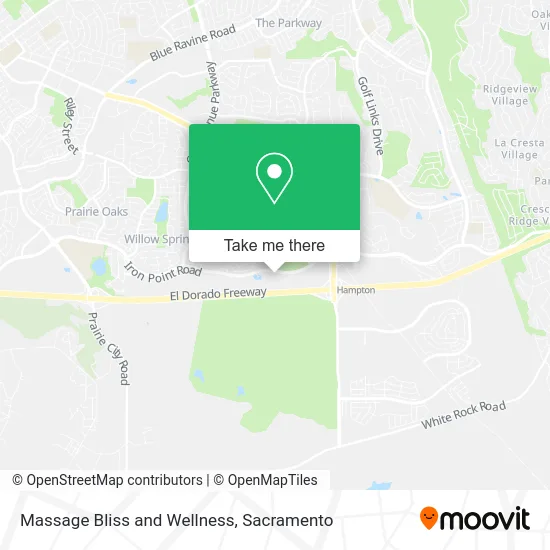 Massage Bliss and Wellness map