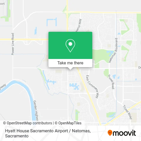 Mapa de Hyatt House Sacramento Airport / Natomas