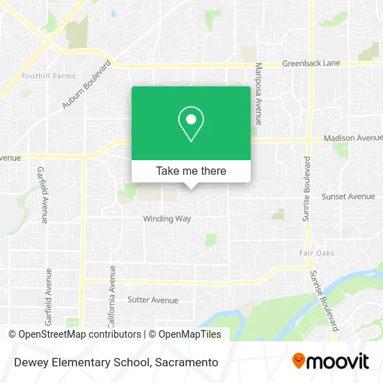 Dewey Elementary School map