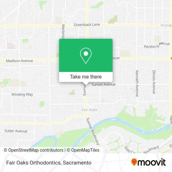 Fair Oaks Orthodontics map