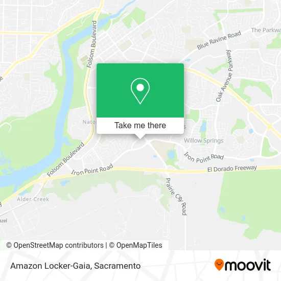 Amazon Locker-Gaia map
