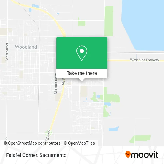 Mapa de Falafel Corner