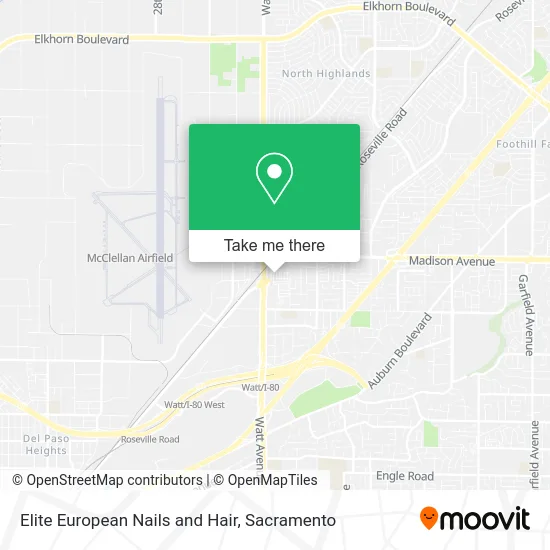Mapa de Elite European Nails and Hair