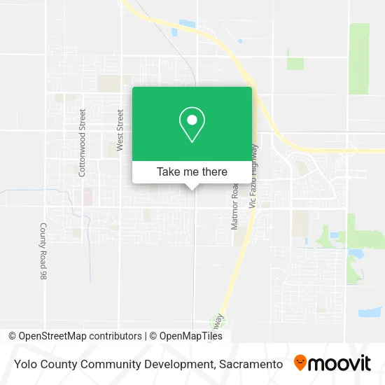Mapa de Yolo County Community Development