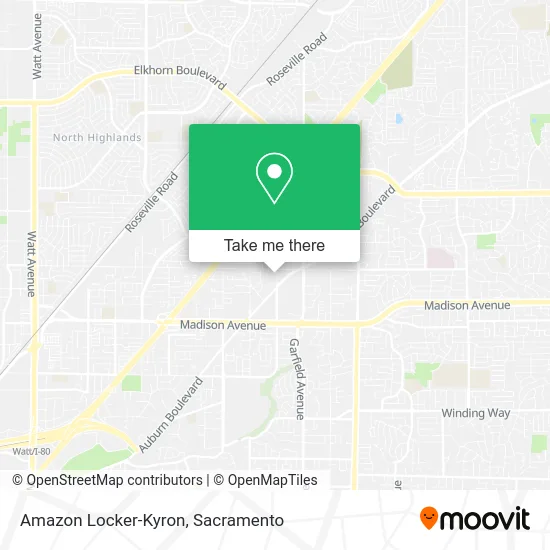 Amazon Locker-Kyron map