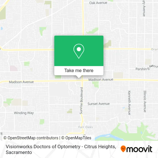 Visionworks Doctors of Optometry - Citrus Heights map