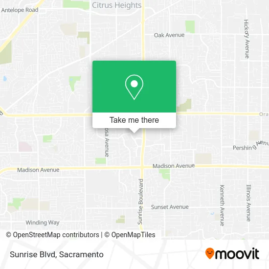 Mapa de Sunrise Blvd