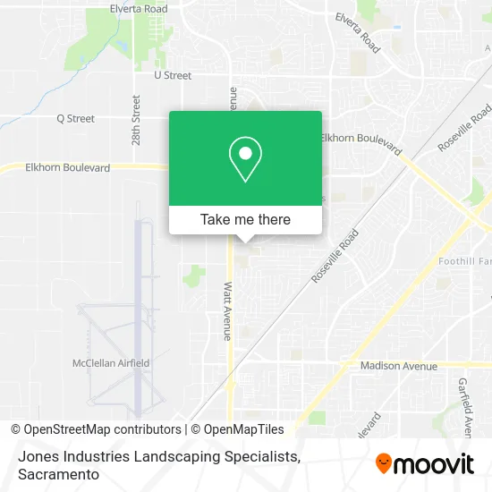 Jones Industries Landscaping Specialists map