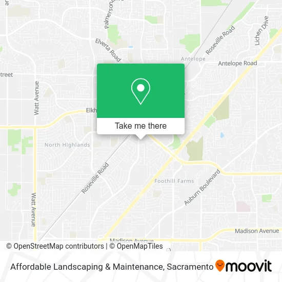 Affordable Landscaping & Maintenance map