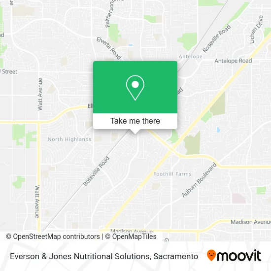Everson & Jones Nutritional Solutions map