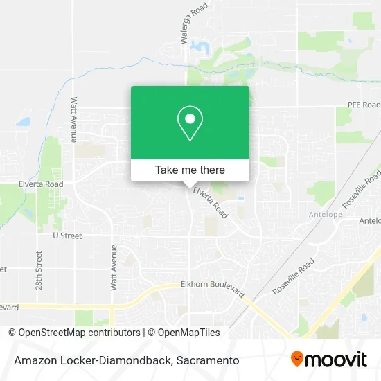 Mapa de Amazon Locker-Diamondback
