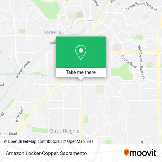 Amazon Locker-Copper map