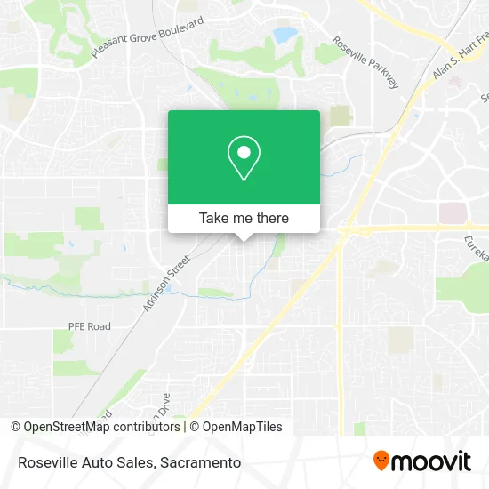 Mapa de Roseville Auto Sales