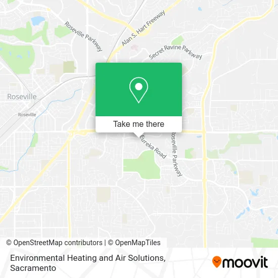 Environmental Heating and Air Solutions map