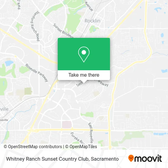 Whitney Ranch Sunset Country Club map