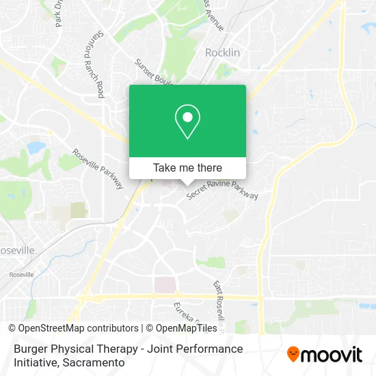 Burger Physical Therapy - Joint Performance Initiative map