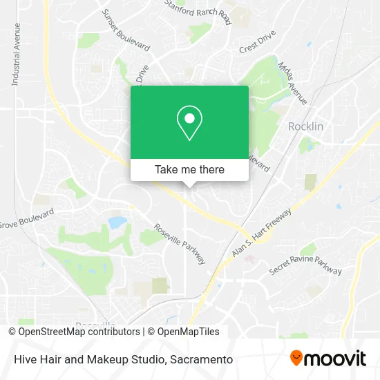 Hive Hair and Makeup Studio map