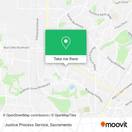 Justice Process Service map
