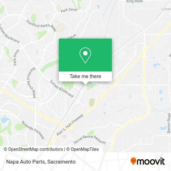 Napa Auto Parts map
