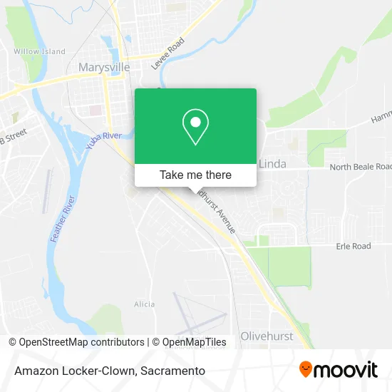Amazon Locker-Clown map