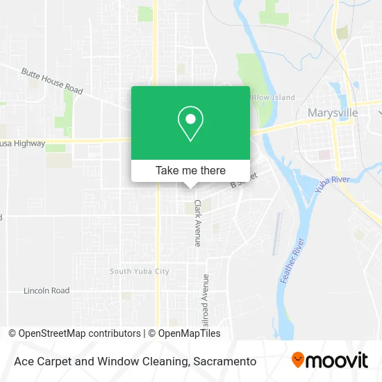 Ace Carpet and Window Cleaning map