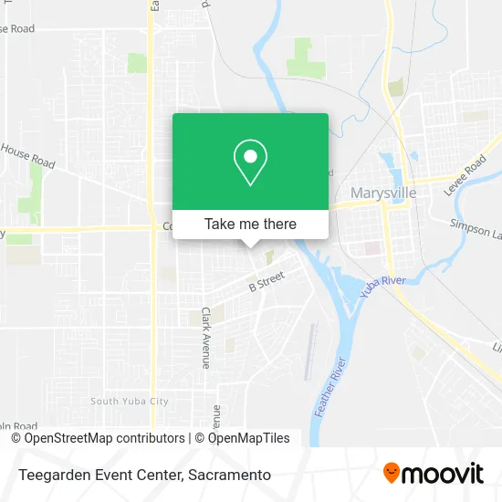 Teegarden Event Center map