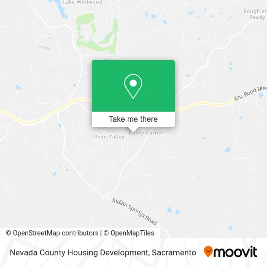 Nevada County Housing Development map
