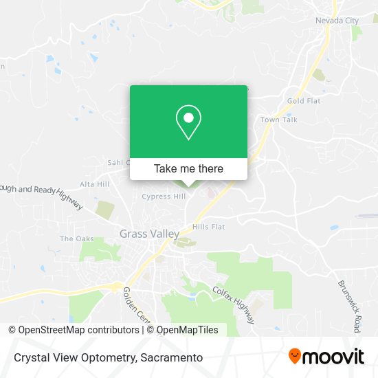 Crystal View Optometry map