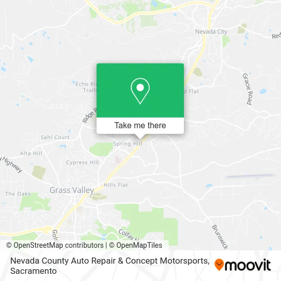 Nevada County Auto Repair & Concept Motorsports map