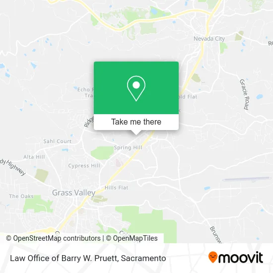 Law Office of Barry W. Pruett map