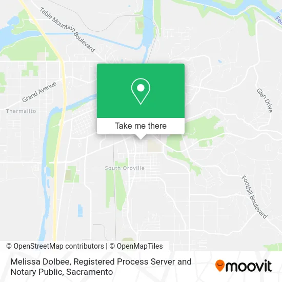 Melissa Dolbee, Registered Process Server and Notary Public map