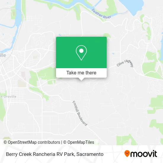 Berry Creek Rancheria RV Park map