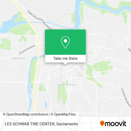 LES SCHWAB TIRE CENTER map