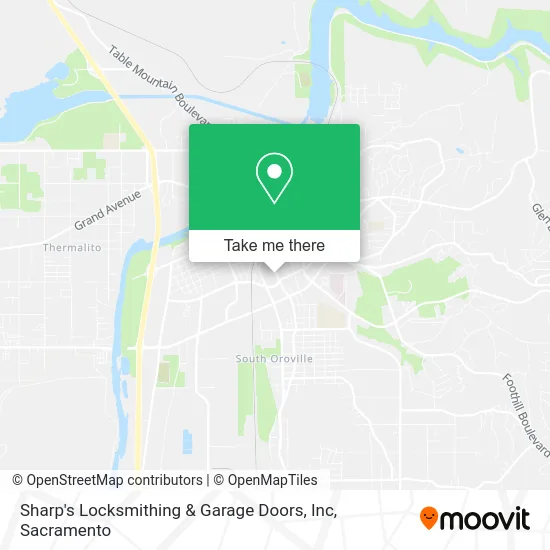 Sharp's Locksmithing & Garage Doors, Inc map