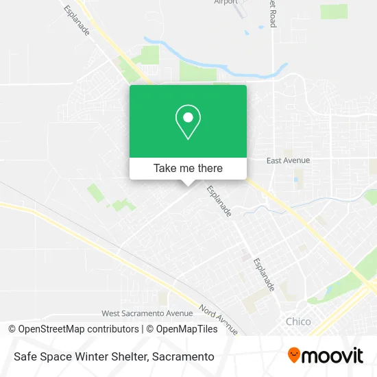 Safe Space Winter Shelter map