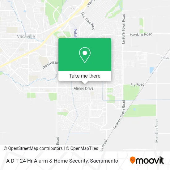 Mapa de A D T 24 Hr Alarm & Home Security