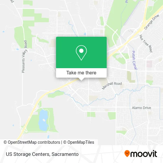 Mapa de US Storage Centers