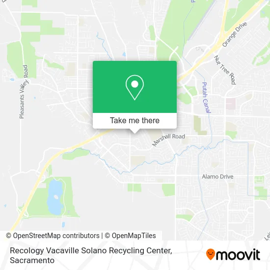 Mapa de Recology Vacaville Solano Recycling Center