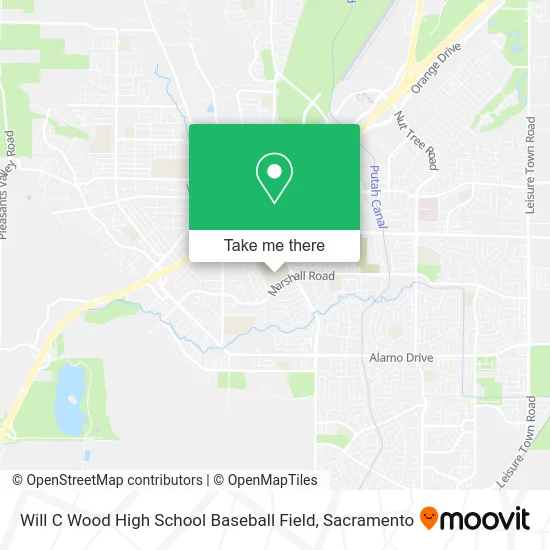 Mapa de Will C Wood High School Baseball Field