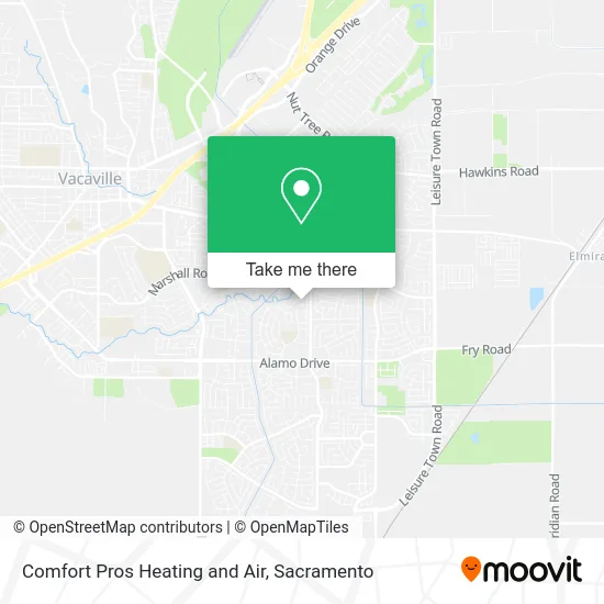 Comfort Pros Heating and Air map