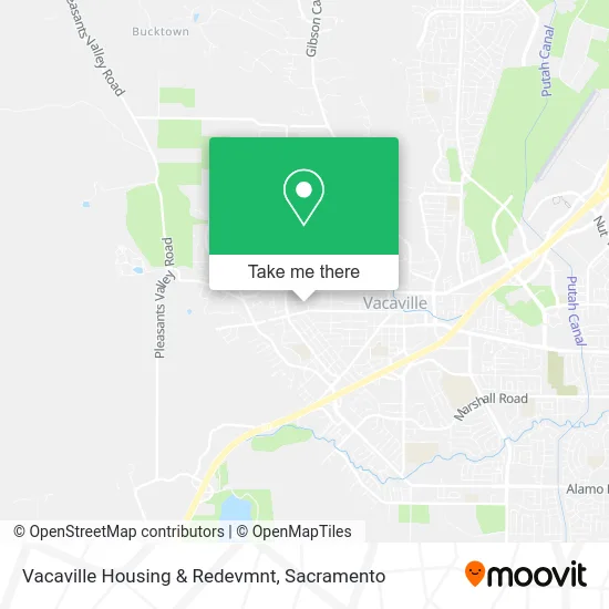 Vacaville Housing & Redevmnt map