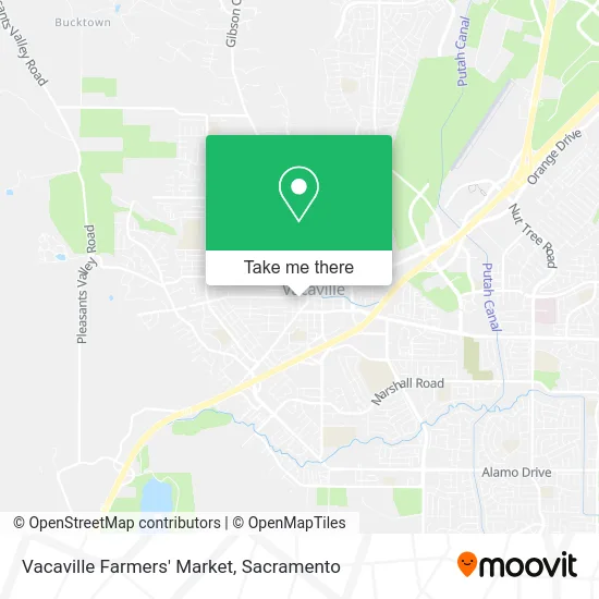 Vacaville Farmers' Market map