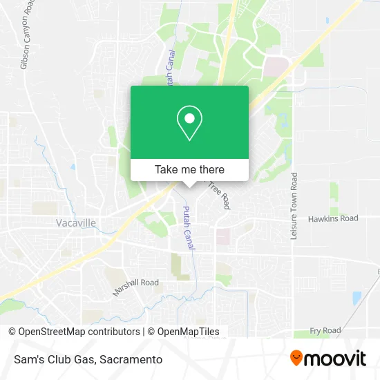 Sam's Club Gas map