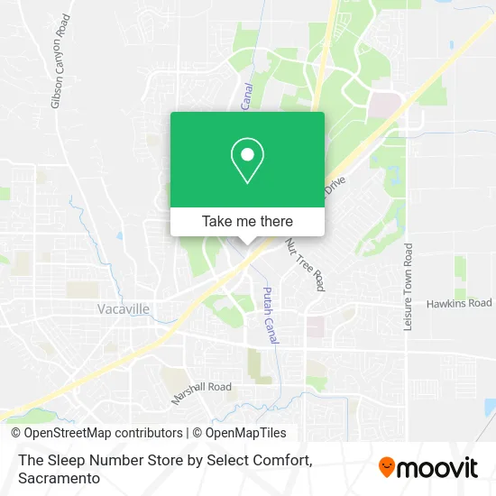 The Sleep Number Store by Select Comfort map