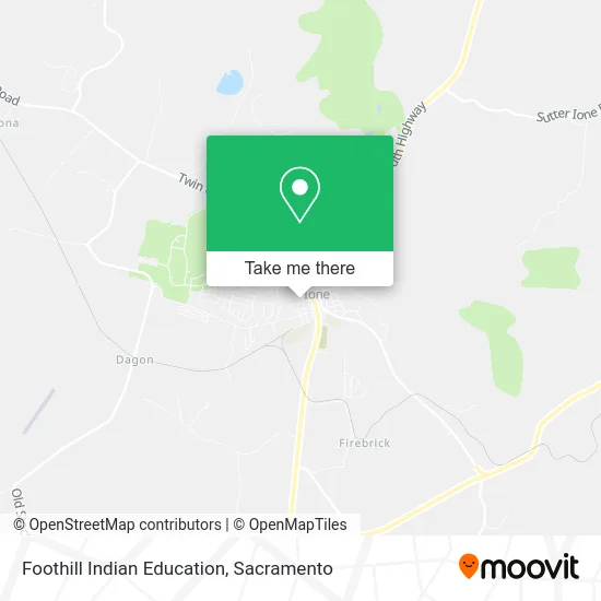Foothill Indian Education map