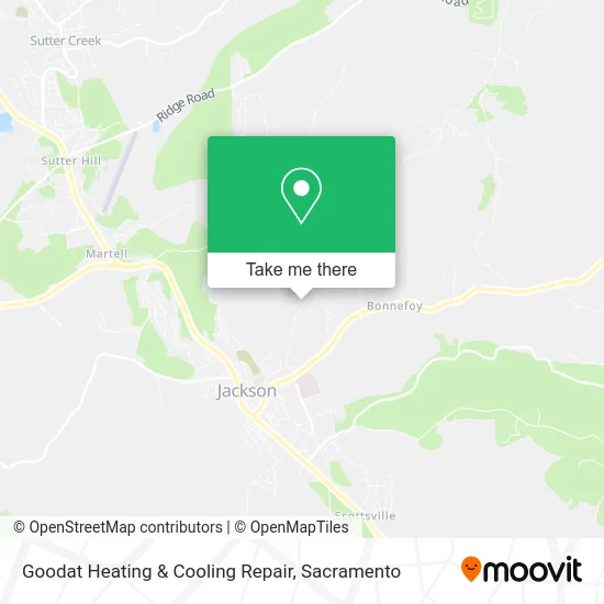 Goodat Heating & Cooling Repair map