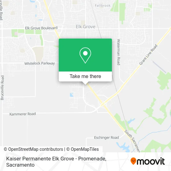 Kaiser Permanente Elk Grove - Promenade map