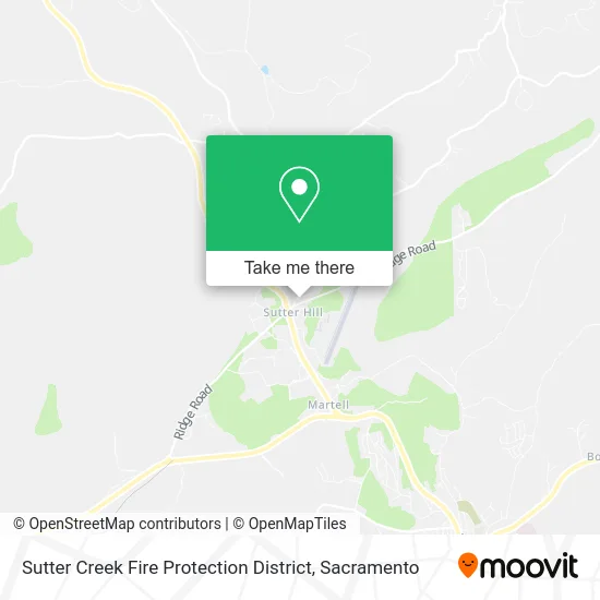 Sutter Creek Fire Protection District map