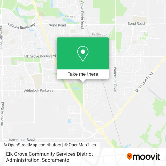 Mapa de Elk Grove Community Services District Administration