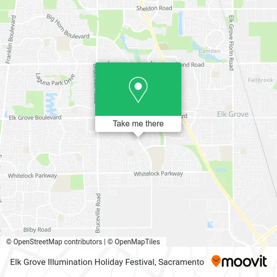 Elk Grove Illumination Holiday Festival map